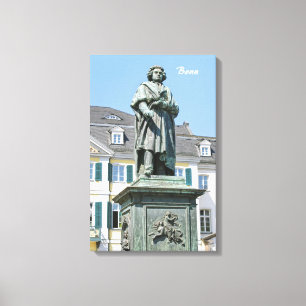 Monument van Ludwig van Beethoven in Bonn Canvas Afdruk