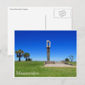 monument van pocitos rambla briefkaart (Voorkant / Achterkant)