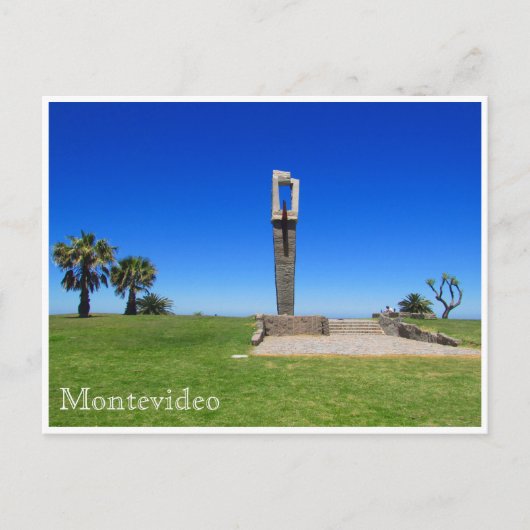 monument van pocitos rambla briefkaart (Voorkant)