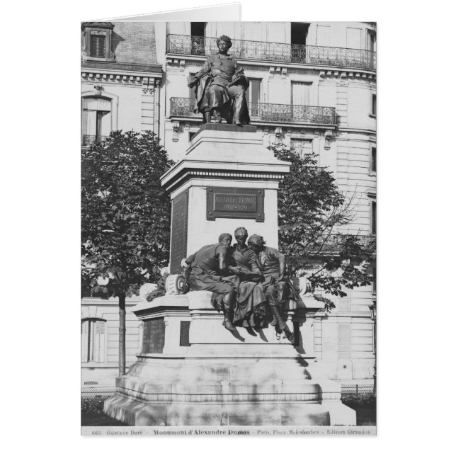 Monument voor Alexandre Dumas Pere, 1883 (Voorkant)