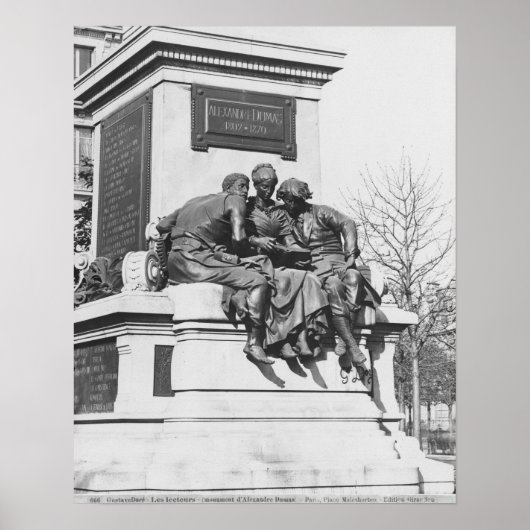 Monument voor Alexandre Dumas Pere Poster (Voorkant)
