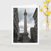 Monument voor de Grote brand van Londen, Engeland, Kaart (Gele Bloem)