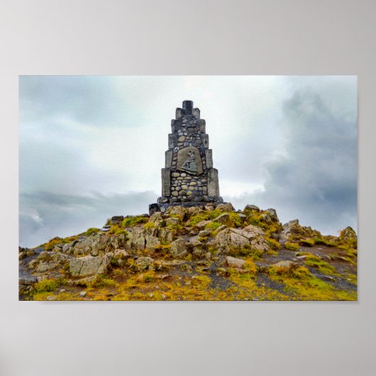 Monument voor de IJslandse dichter Stephan G. Step Poster (Voorkant)