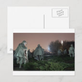 Monument voor de Koreaanse Oorlog in Washington Briefkaart (Voorkant / Achterkant)