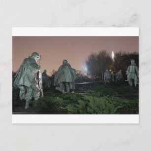 Monument voor de Koreaanse Oorlog in Washington Briefkaart