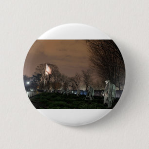 Monument voor de Koreaanse Oorlog in Washington Ronde Button 5,7 Cm