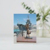 Monument voor de vrouwen van zeelieden briefkaart (Staand voorkant)
