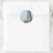 Monument voor de Wright Brothers Ronde Sticker (Tas)