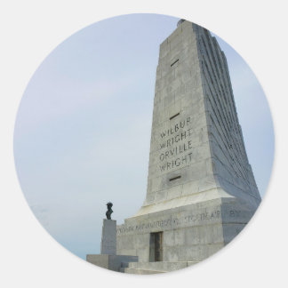 Monument voor de Wright Brothers Ronde Sticker