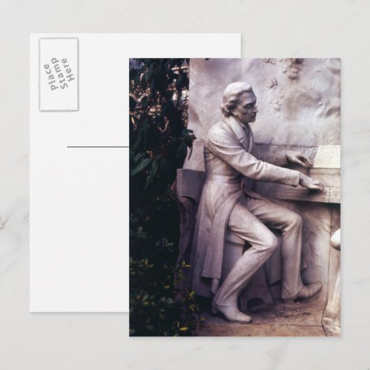 Monument voor Frederic Chopin Briefkaart (Voorkant / Achterkant)