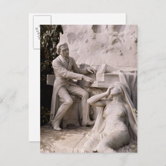 Monument voor Frederic Chopin Briefkaart (Voorkant / Achterkant)