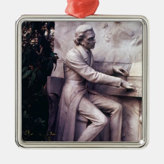 Monument voor Frederic Chopin Metalen Ornament (Voorkant)
