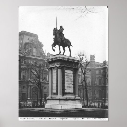 Monument voor generaal Lafayette Poster (Voorkant)