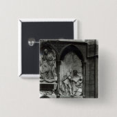 Monument voor Handel, 1762 Vierkante Button 5,1 Cm (Voorkant /achterkant)