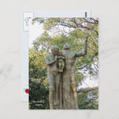 Monument voor het gebed, Hiroshima Vredespark, Jap Briefkaart (Voorkant / Achterkant)