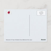 Monument voor het gebed, Hiroshima Vredespark, Jap Briefkaart (Achterkant)