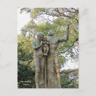 Monument voor het gebed, Hiroshima Vredespark, Jap Briefkaart