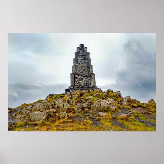 Monument voor IJslandse dichter Stephan G. Stephan Poster (Voorkant)
