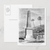 Monument voor kapitein James Cook Briefkaart (Voorkant / Achterkant)