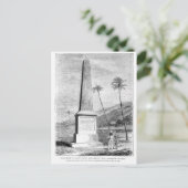 Monument voor kapitein James Cook Briefkaart (Staand voorkant)