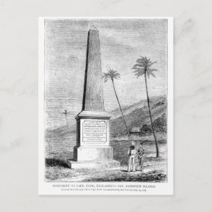 Monument voor kapitein James Cook Briefkaart