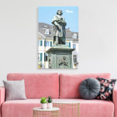 Monument voor Ludwig van Beethoven in Bonn Canvas Afdruk (Insitu (Woonkamer))