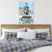 Monument voor Ludwig van Beethoven in Bonn Canvas Afdruk (Insitu (Slaapkamer))