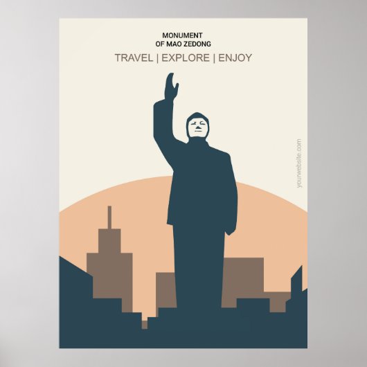Monument voor Mao Zedong Poster (Voorkant)