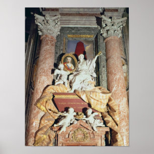 Monument voor Maria Clementina Sobieska 1739 Poster