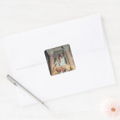 Monument voor Maria Clementina Sobieska 1739 Vierkante Sticker (Envelop)