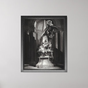 Monument voor Mignard door François Boucher Canvas Afdruk