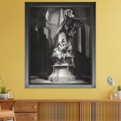 Monument voor Mignard door François Boucher Canvas Afdruk (Insitu (Woonkamer))