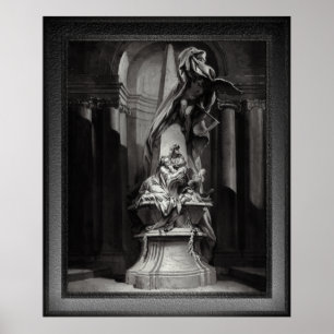 Monument voor Mignard door François Boucher Poster