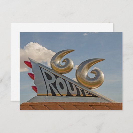 Monument voor Route 66 Briefkaart (Voorkant / Achterkant)