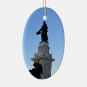 Monument voor Samuel De ChamPlain, Quebec, Canada Keramisch Ornament (Rechts)