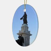 Monument voor Samuel De ChamPlain, Quebec, Canada Keramisch Ornament (Links)