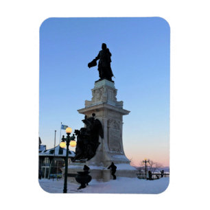 Monument voor Samuel De ChamPlain, Quebec, Canada Magneet