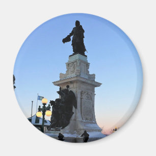 Monument voor Samuel De ChamPlain, Quebec, Canada Magneet