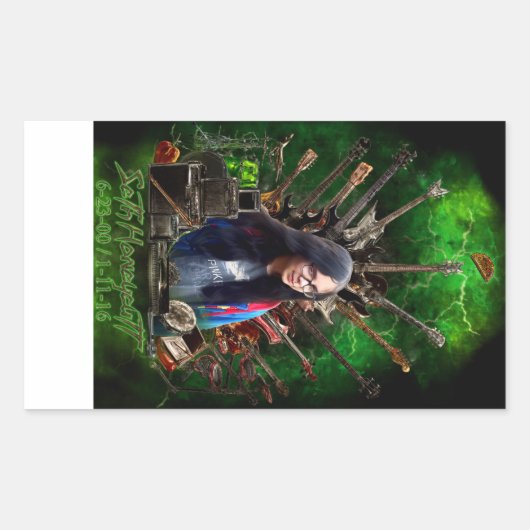 Monument voor Seth Honeycutt Rechthoekige Sticker (Voorkant)