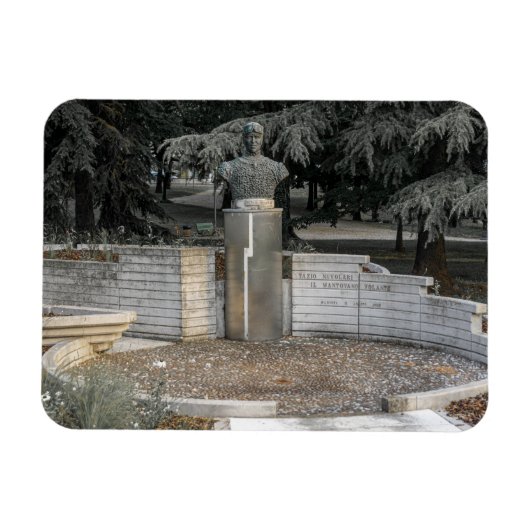 Monument voor Tazio Nuvolari Flexibele fotomagneet Magneet (Horizontaal)