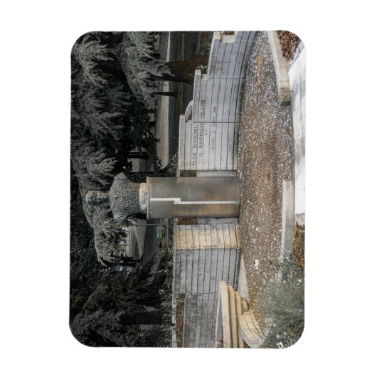 Monument voor Tazio Nuvolari Flexibele fotomagneet Magneet (Verticaal)