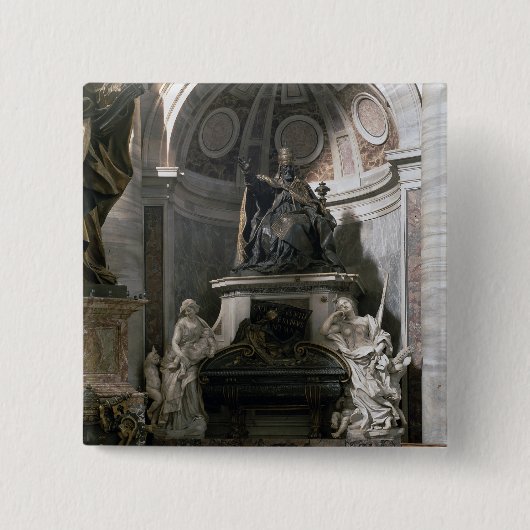 Monument voor Urban VIII Vierkante Button 5,1 Cm (Voorkant)