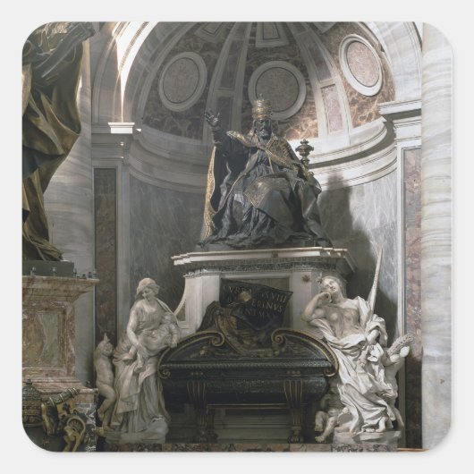 Monument voor Urban VIII Vierkante Sticker (Voorkant)