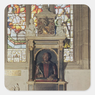 Monument voor William Shakespeare c.1616-23 Vierkante Sticker