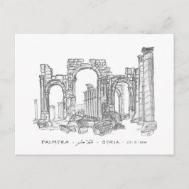 Monumental Arch, Palmyra, Syrië Briefkaart
