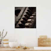 Monumental Gears: Edwardian Tower Clock Mechanism  Poster (Keuken)