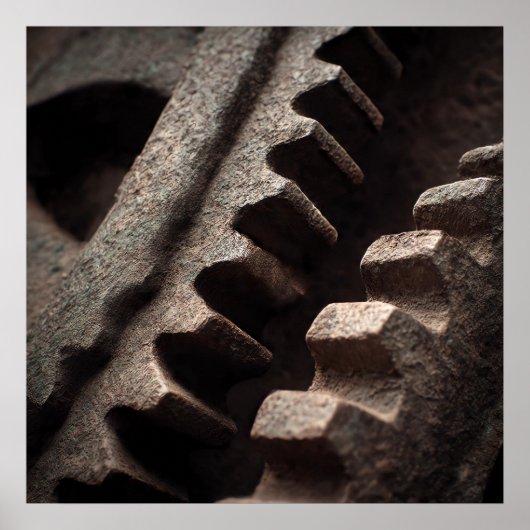 Monumental Gears: Edwardian Tower Clock Mechanism  Poster (Voorkant)