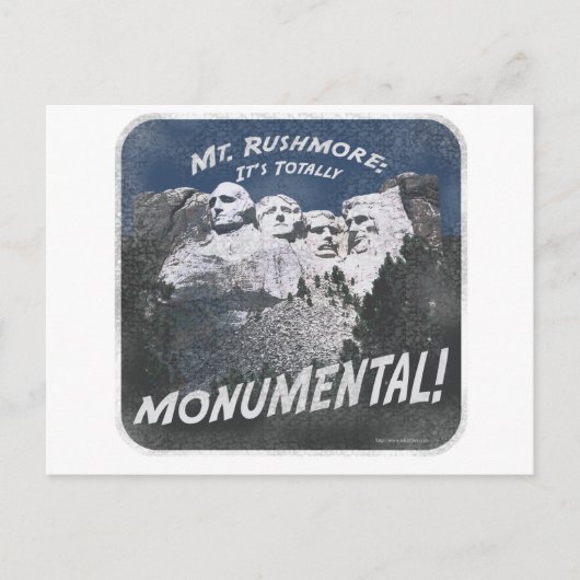 Monumental Mt. Rushmore Briefkaart (Voorkant)