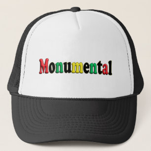 Monumentale Vision -geïnspireerde Bold Typografie Trucker Pet