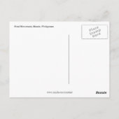 monumentale vlaggen van rizal briefkaart (Achterkant)